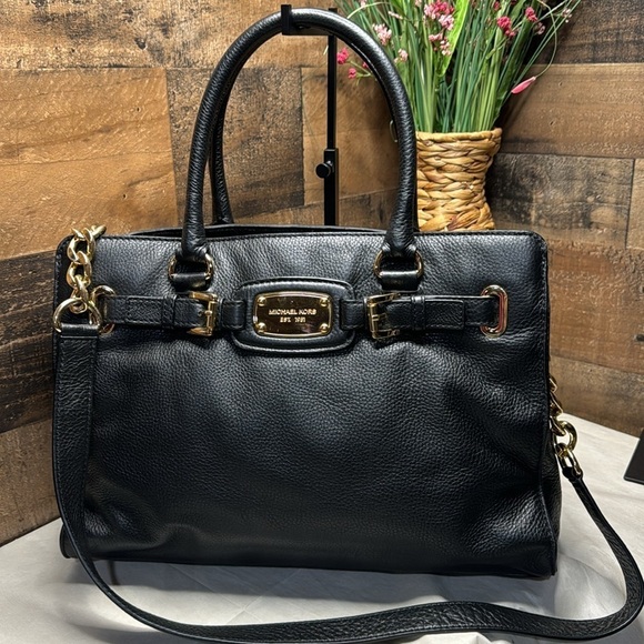 BEAUTIFUL MICHAEL KORS ASTRID LEATHER SATCHEL BAG - Picture 3 of 16